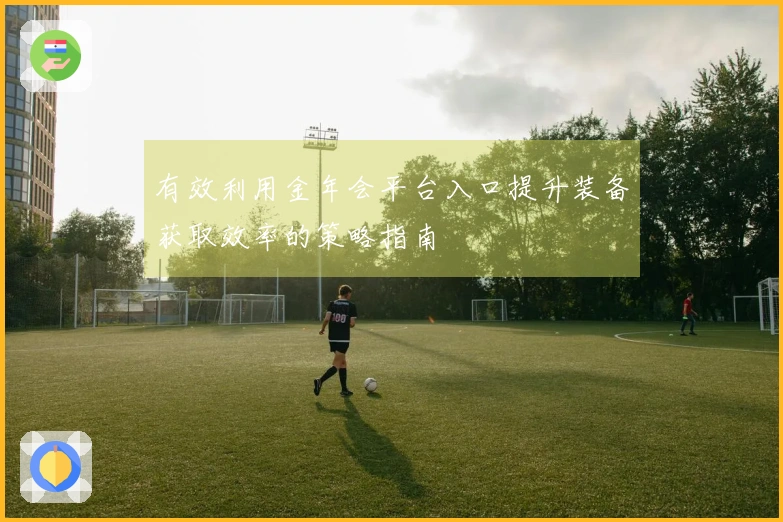 有效利用金年会平台入口提升装备获取效率的策略指南